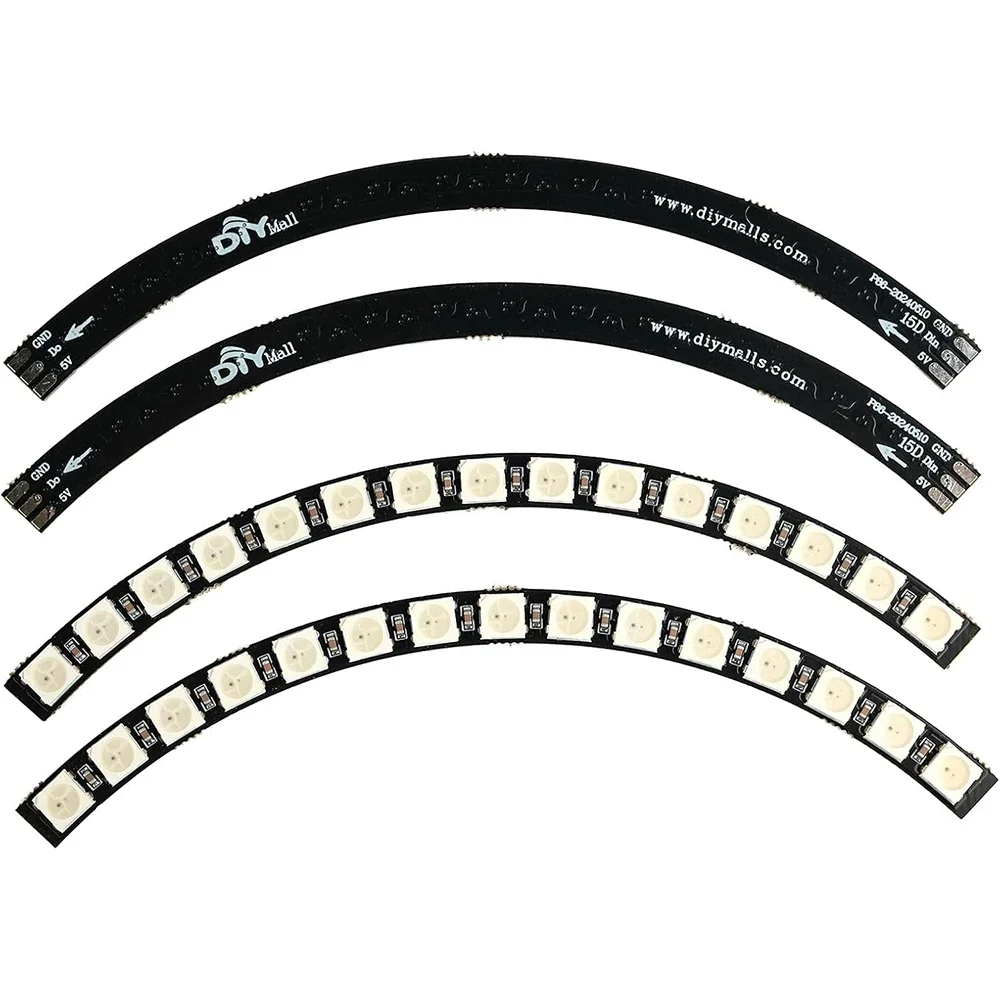 7/12/16/24/60 Bits WS2812B 5050 RGB LED Ring Programmable Lamp Light Arduino/Raspberry Pi Compatible 1/4/8 PCS Optional