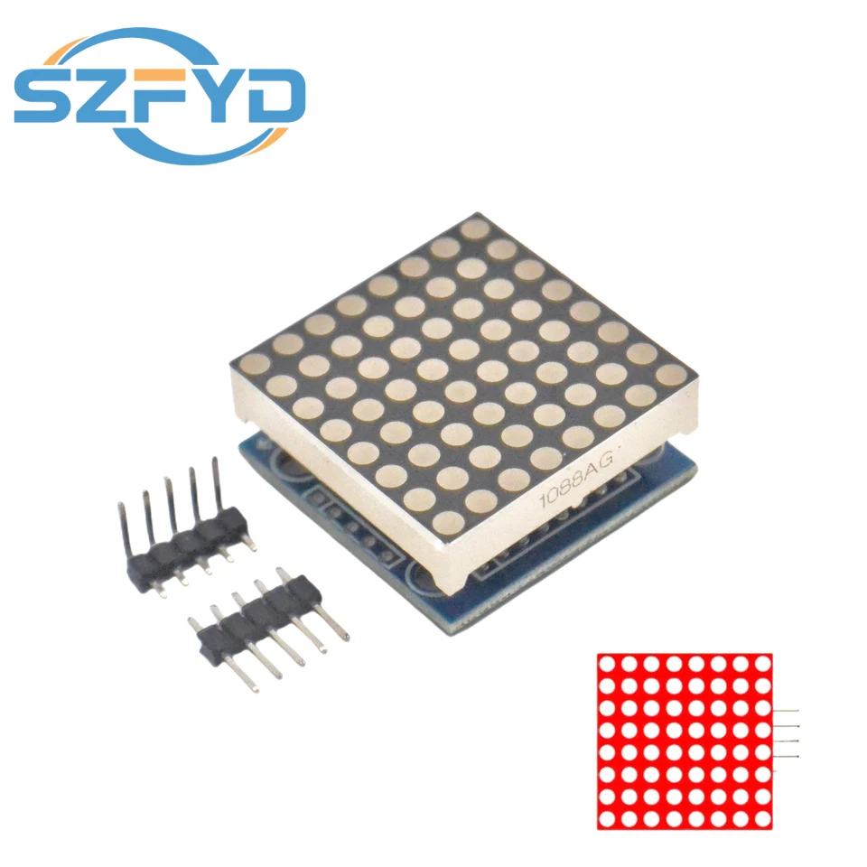 MAX7219 Dot Matrix Module Control Module Microcontroller Control Driver DIY KIT MCU LED Module Display Module