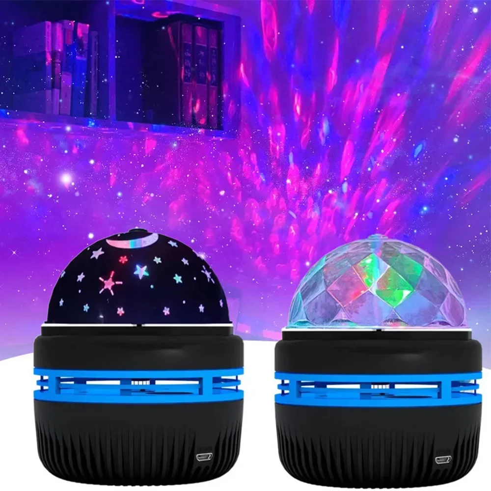 Aurora Borealis Starry Sky Projector LED Galaxy Star Projector Electronic Lights with Remote 7 Lighting Effects Party Decoration