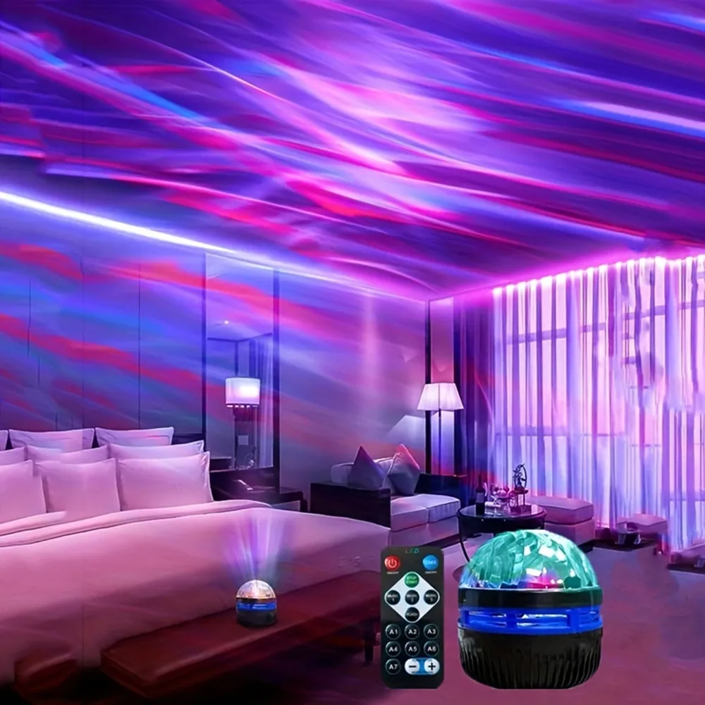 Aurora Borealis Starry Sky Projector LED Galaxy Star Projector Electronic Lights with Remote 7 Lighting Effects Party Decoration
