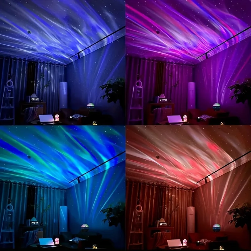 Aurora Borealis Starry Sky Projector LED Galaxy Star Projector Electronic Lights with Remote 7 Lighting Effects Party Decoration