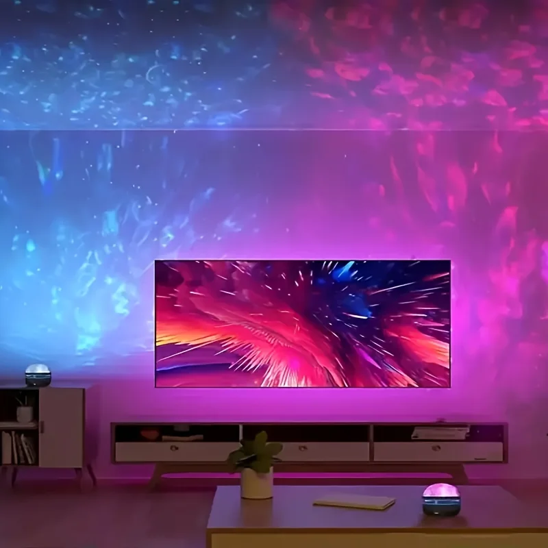 Aurora Borealis Starry Sky Projector LED Galaxy Star Projector Electronic Lights with Remote 7 Lighting Effects Party Decoration