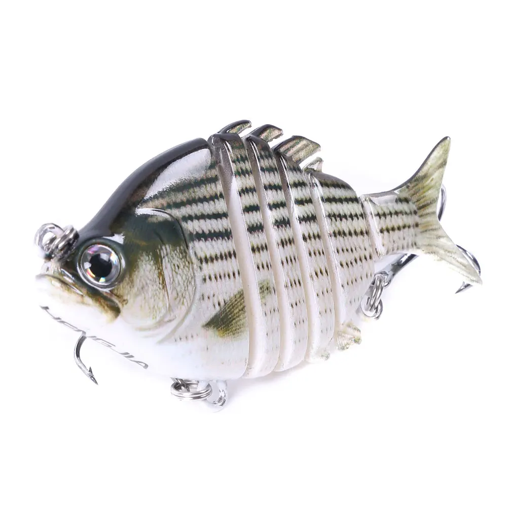 Swimbait Fishing Lures Lifelike Tilapia shape 6.35cm-9.3g Hard Bait 63mm 9.3g Lure With Treble Hook Multi Jointed Lures For Bass