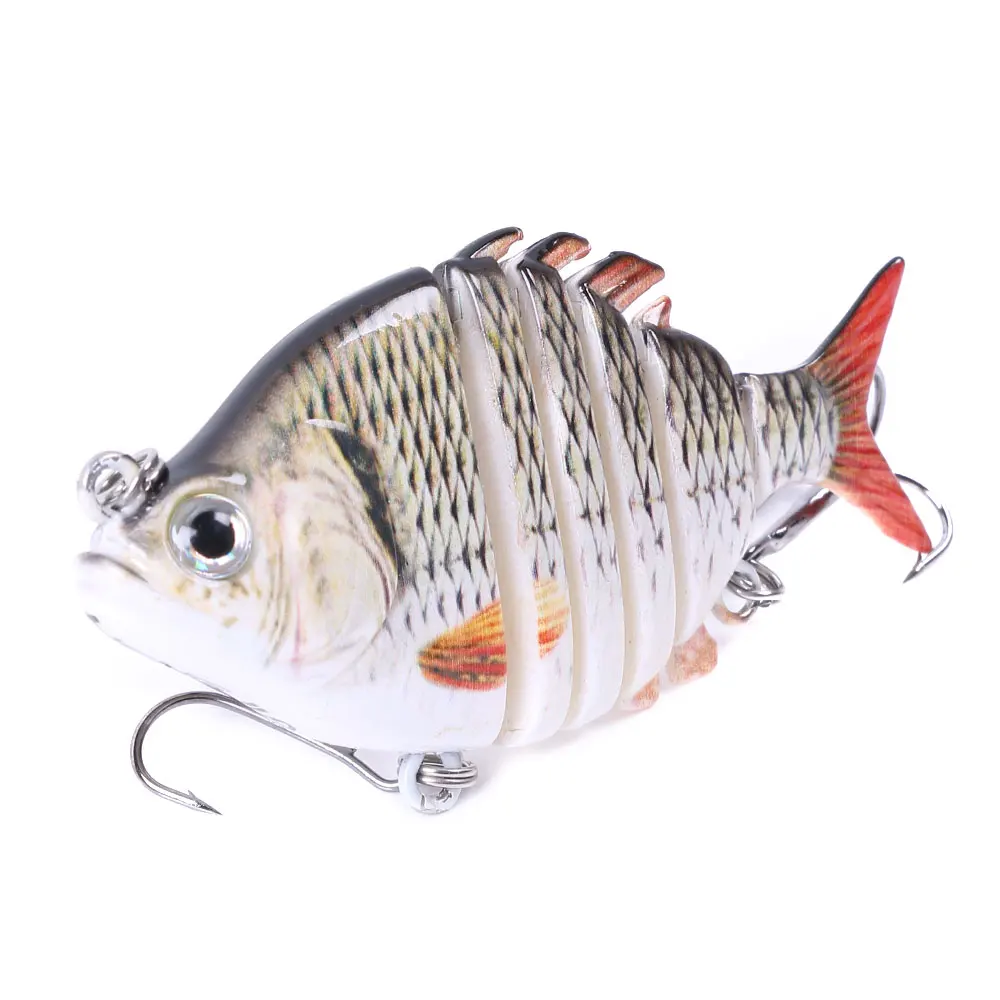Swimbait Fishing Lures Lifelike Tilapia shape 6.35cm-9.3g Hard Bait 63mm 9.3g Lure With Treble Hook Multi Jointed Lures For Bass