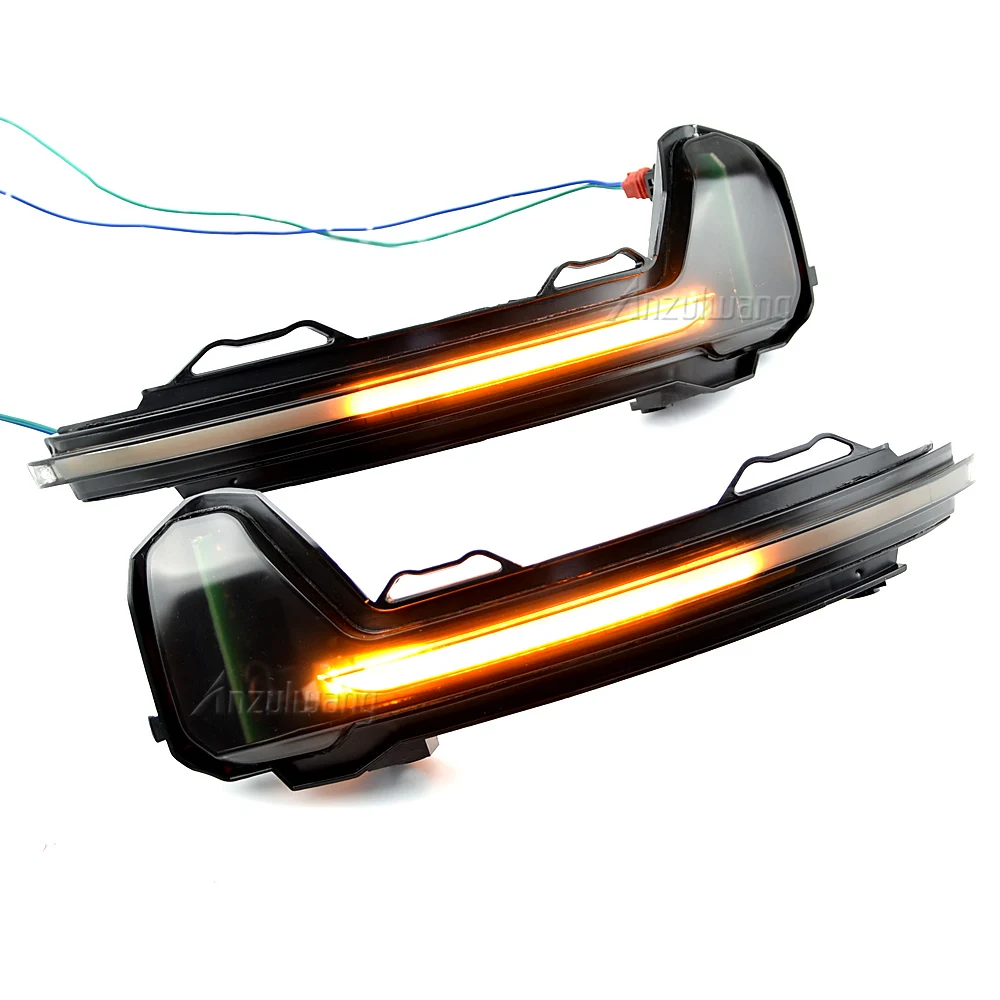 For VW Tiguan MK2 2017 2018 2019 Touareg MK3 EU 2019 LED Dynamic Turn Signal Light Flasher Flowing Water Blinker Flashing Light