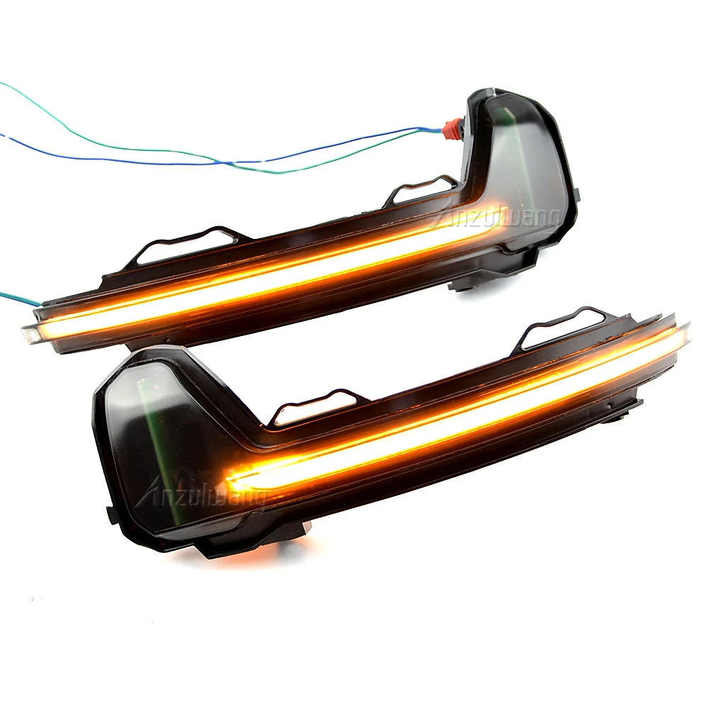 For VW Tiguan MK2 2017 2018 2019 Touareg MK3 EU 2019 LED Dynamic Turn Signal Light Flasher Flowing Water Blinker Flashing Light