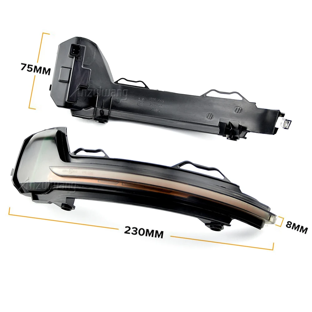 For VW Tiguan MK2 2017 2018 2019 Touareg MK3 EU 2019 LED Dynamic Turn Signal Light Flasher Flowing Water Blinker Flashing Light