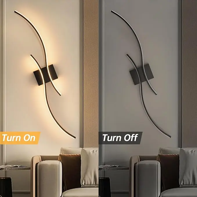 Indoor LED Wall Lamps for Bedside Bedroom Aluminum Nordic LED Wall Lights Wall Sconce Lighting Fixtures for Foyer Kitchen