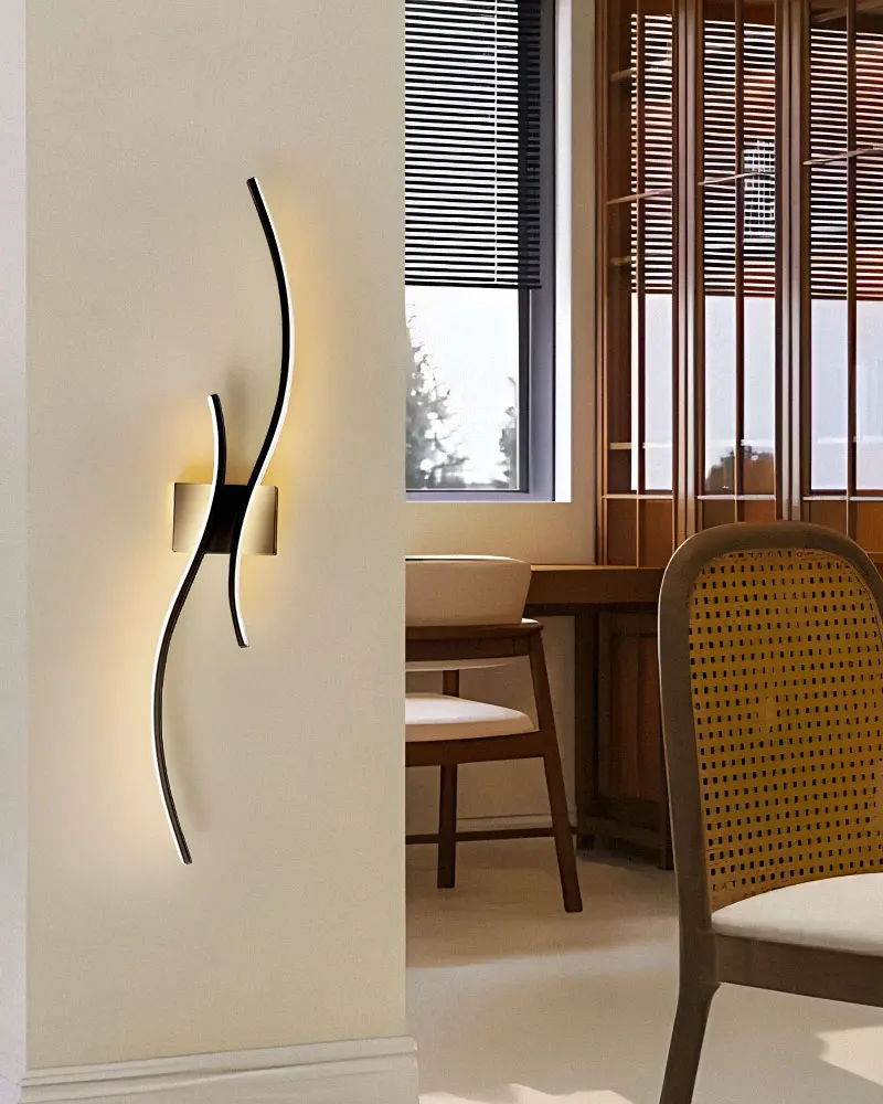 Indoor LED Wall Lamps for Bedside Bedroom Aluminum Nordic LED Wall Lights Wall Sconce Lighting Fixtures for Foyer Kitchen