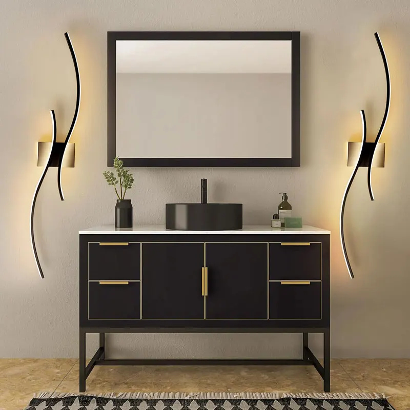 Indoor LED Wall Lamps for Bedside Bedroom Aluminum Nordic LED Wall Lights Wall Sconce Lighting Fixtures for Foyer Kitchen