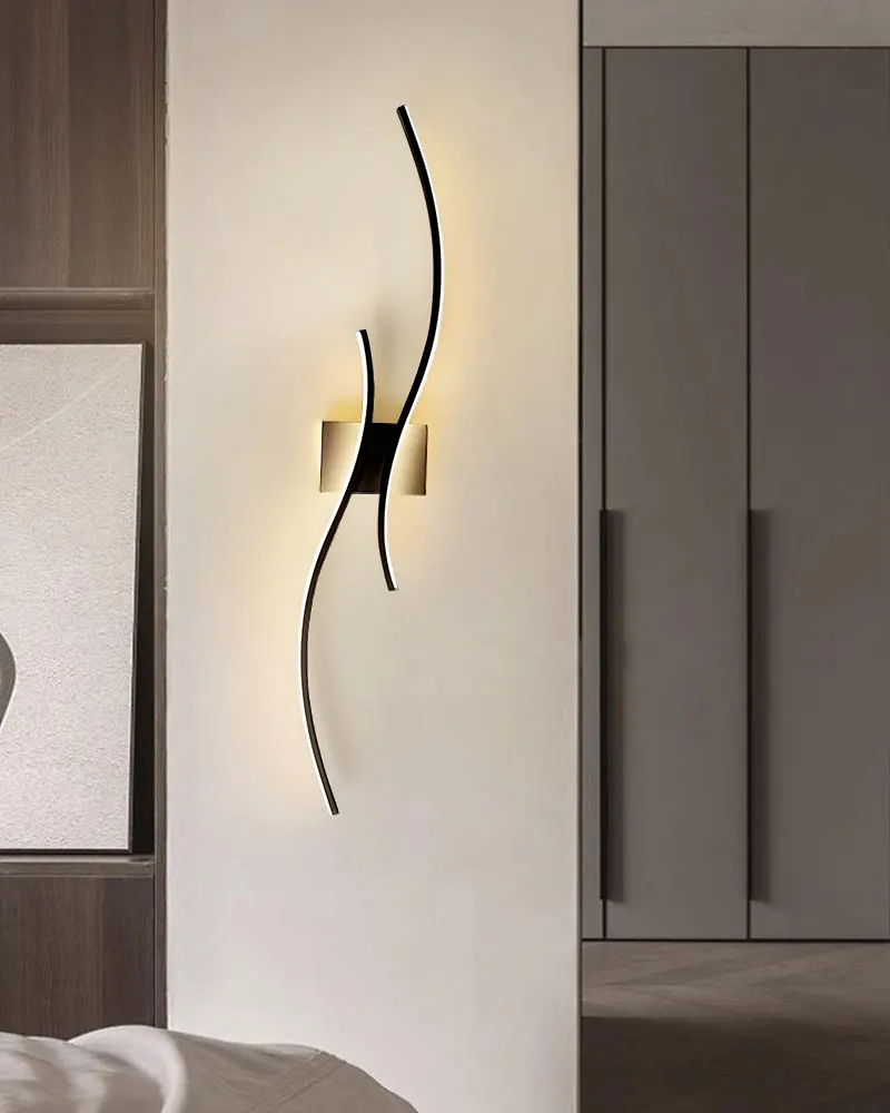 Indoor LED Wall Lamps for Bedside Bedroom Aluminum Nordic LED Wall Lights Wall Sconce Lighting Fixtures for Foyer Kitchen