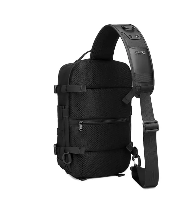 Ozuko Cross Shoulder Bag Man Chest Bag Waterproof Tactical Waist Messenger Bag Zipper Fashion Outdoor
