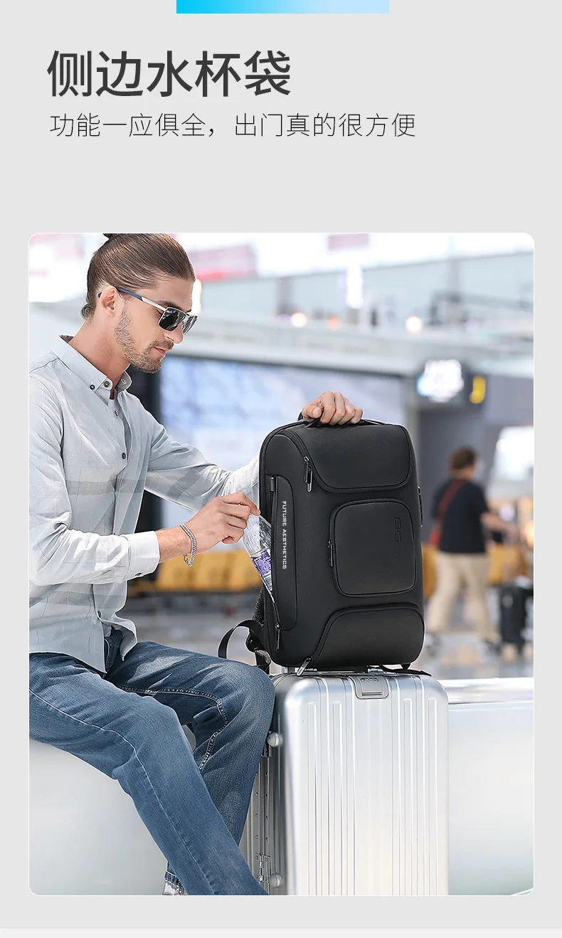 Bange Big Capacity Arrival 15.6 inch Laptop Backpacks Multifunctional with WaterProof Daily Work Business Backpack for Men