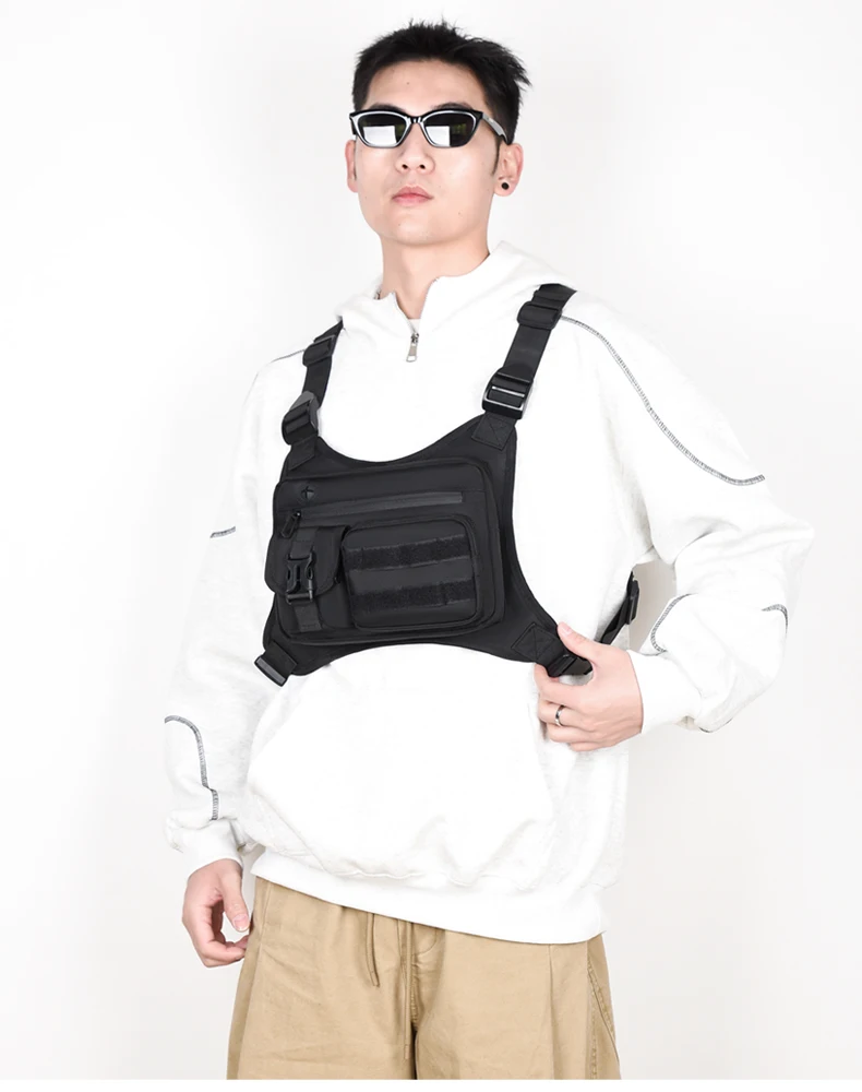 Tactical Men Vest Bag Waist Packs High Quality Waterproof Men Chest Bag Backpack Fashion Trends Men Sling Shoulder Bag Bolsos