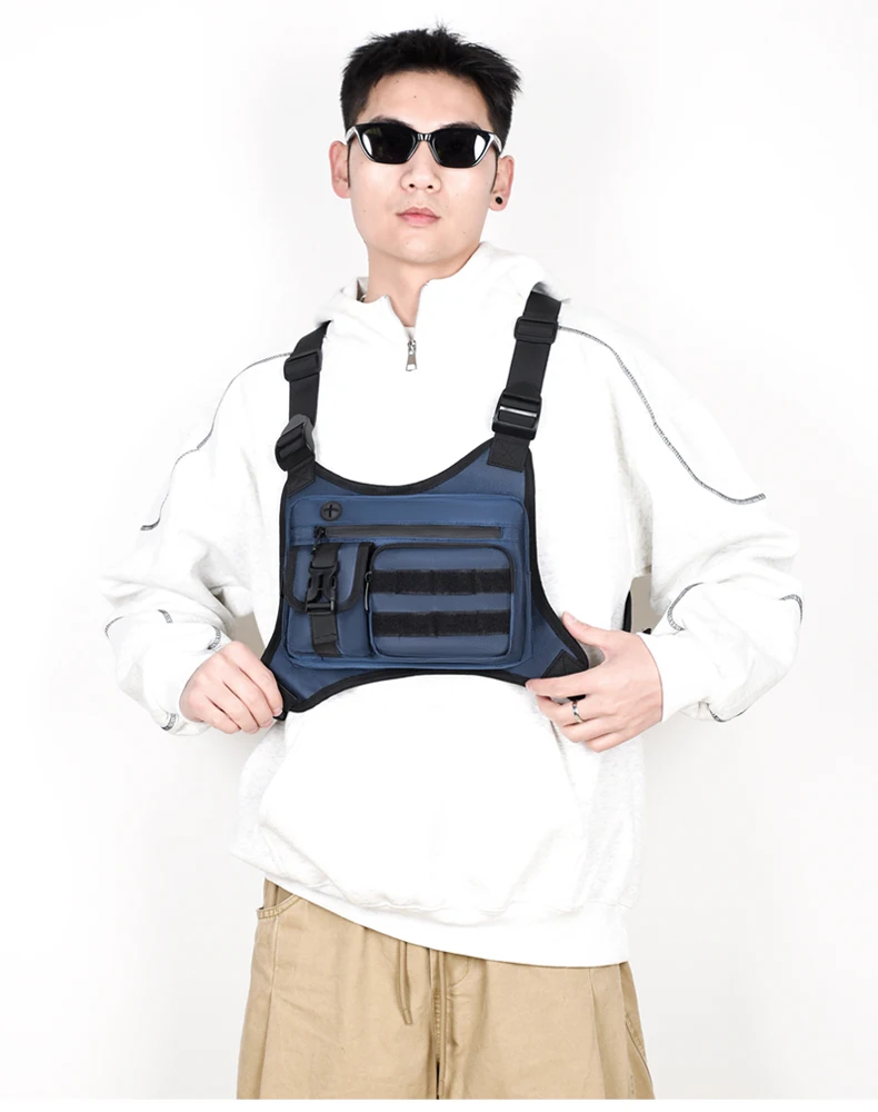 Tactical Men Vest Bag Waist Packs High Quality Waterproof Men Chest Bag Backpack Fashion Trends Men Sling Shoulder Bag Bolsos