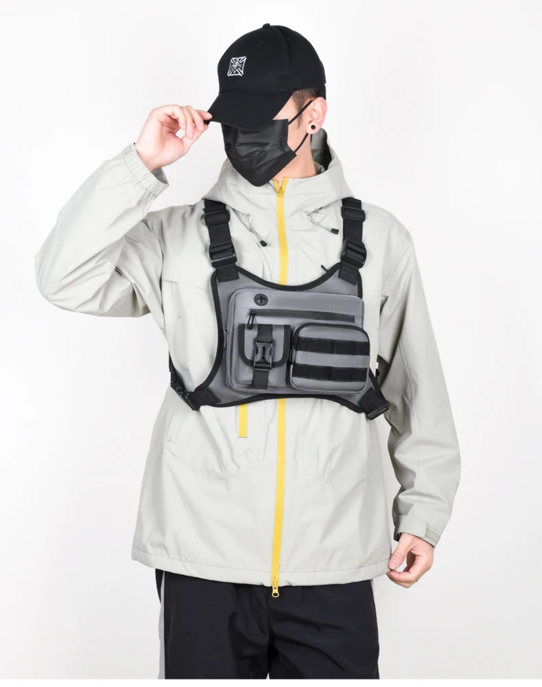 Tactical Men Vest Bag Waist Packs High Quality Waterproof Men Chest Bag Backpack Fashion Trends Men Sling Shoulder Bag Bolsos