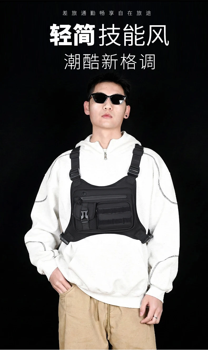 Tactical Men Vest Bag Waist Packs High Quality Waterproof Men Chest Bag Backpack Fashion Trends Men Sling Shoulder Bag Bolsos