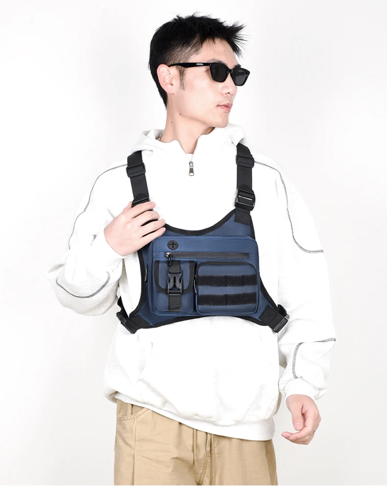 Tactical Men Vest Bag Waist Packs High Quality Waterproof Men Chest Bag Backpack Fashion Trends Men Sling Shoulder Bag Bolsos