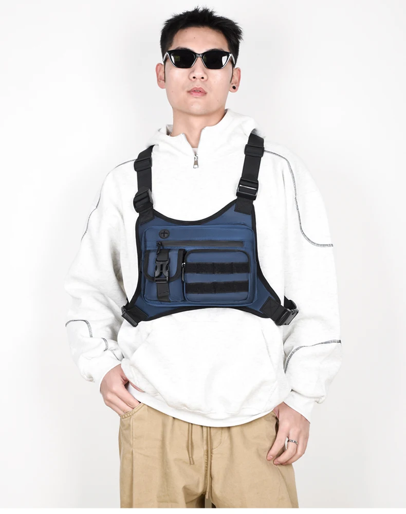 Tactical Men Vest Bag Waist Packs High Quality Waterproof Men Chest Bag Backpack Fashion Trends Men Sling Shoulder Bag Bolsos