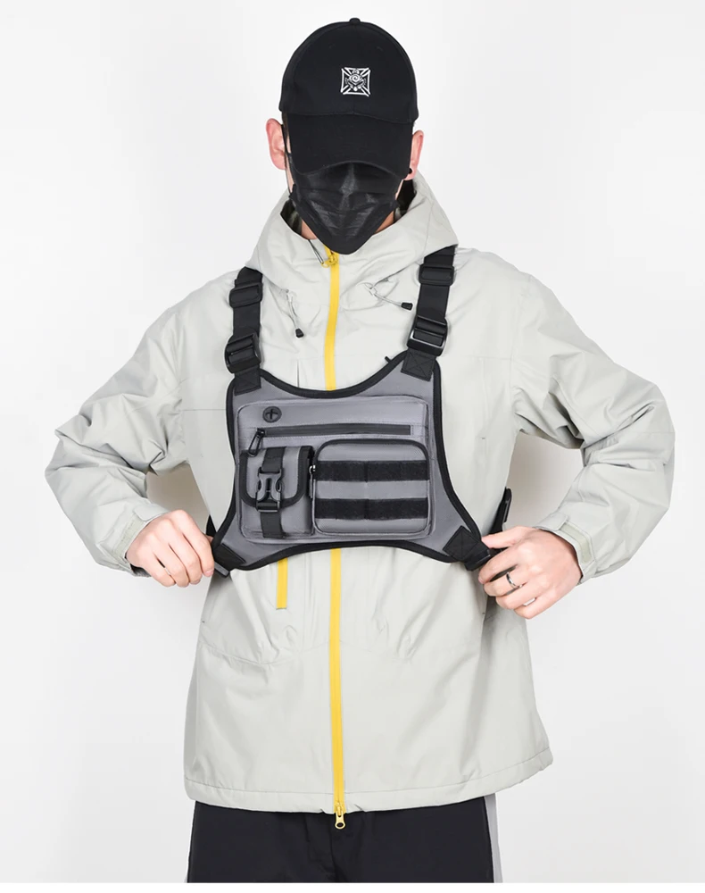 Tactical Men Vest Bag Waist Packs High Quality Waterproof Men Chest Bag Backpack Fashion Trends Men Sling Shoulder Bag Bolsos