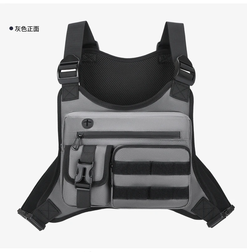 Tactical Men Vest Bag Waist Packs High Quality Waterproof Men Chest Bag Backpack Fashion Trends Men Sling Shoulder Bag Bolsos