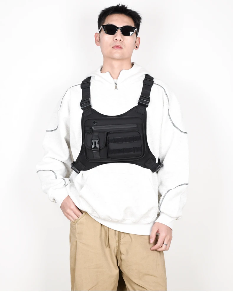 Tactical Men Vest Bag Waist Packs High Quality Waterproof Men Chest Bag Backpack Fashion Trends Men Sling Shoulder Bag Bolsos