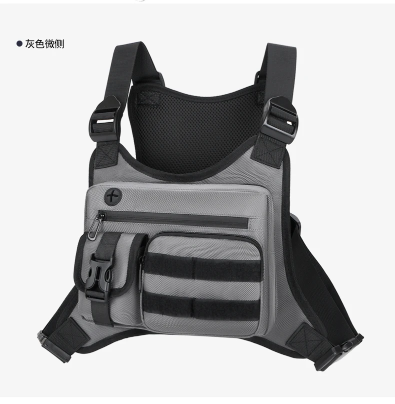 Tactical Men Vest Bag Waist Packs High Quality Waterproof Men Chest Bag Backpack Fashion Trends Men Sling Shoulder Bag Bolsos