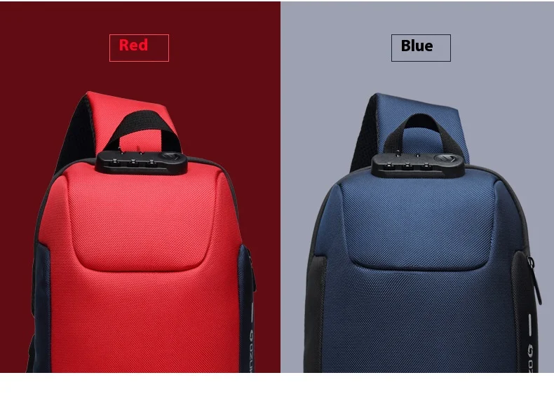 OZUKO Multifunction Crossbody Bag for Men Anti-theft Shoulder Messenger Bags Male Waterproof Short Trip Chest Bag Shoulder New