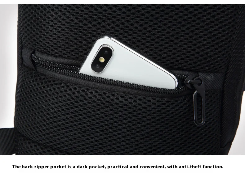 OZUKO Multifunction Crossbody Bag for Men Anti-theft Shoulder Messenger Bags Male Waterproof Short Trip Chest Bag Shoulder New