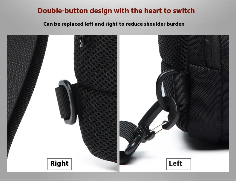 OZUKO Multifunction Crossbody Bag for Men Anti-theft Shoulder Messenger Bags Male Waterproof Short Trip Chest Bag Shoulder New