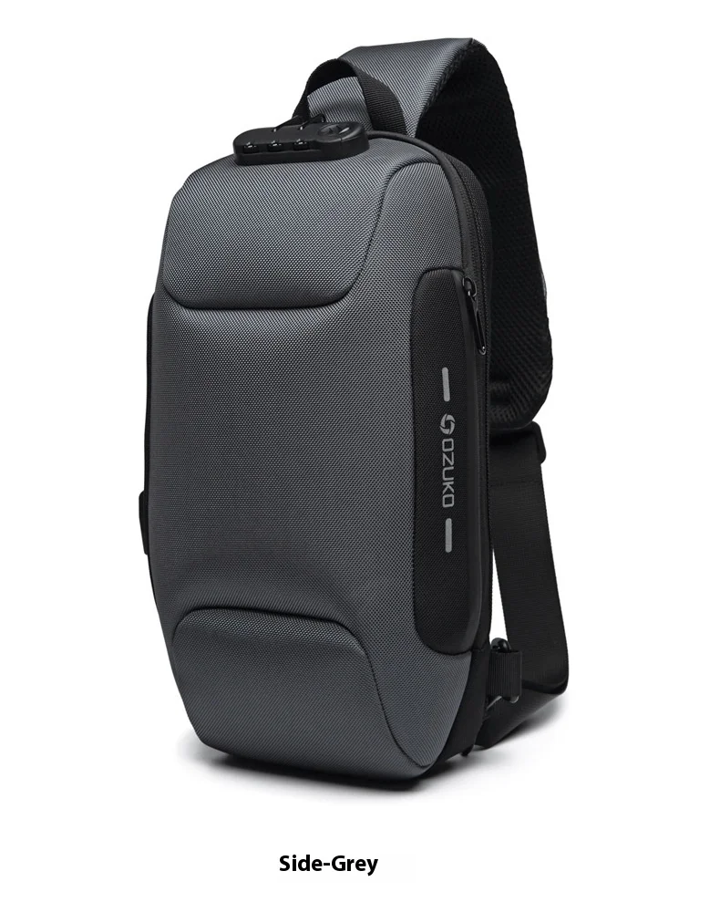 OZUKO Multifunction Crossbody Bag for Men Anti-theft Shoulder Messenger Bags Male Waterproof Short Trip Chest Bag Shoulder New