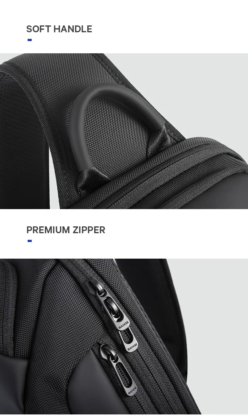 BANGE Oxford Trendy Waterproof Chest Bag Six Trend Colors Fashion Items, Large Capacity Memory for Both Men and Women