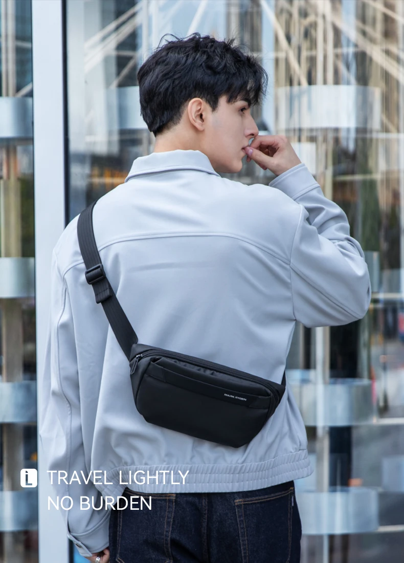 Mark Ryden Men's Chest Bag Business Leisure Multifunctional Sports Cycling Crossbody Bag Single Shoulder Bag Motorcycle Fishing