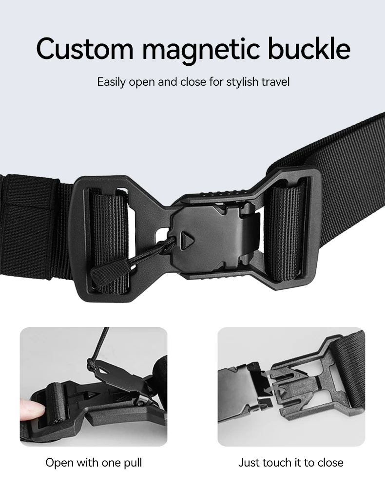 Mark Ryden Men's Chest Bag Business Leisure Multifunctional Sports Cycling Crossbody Bag Single Shoulder Bag Motorcycle Fishing