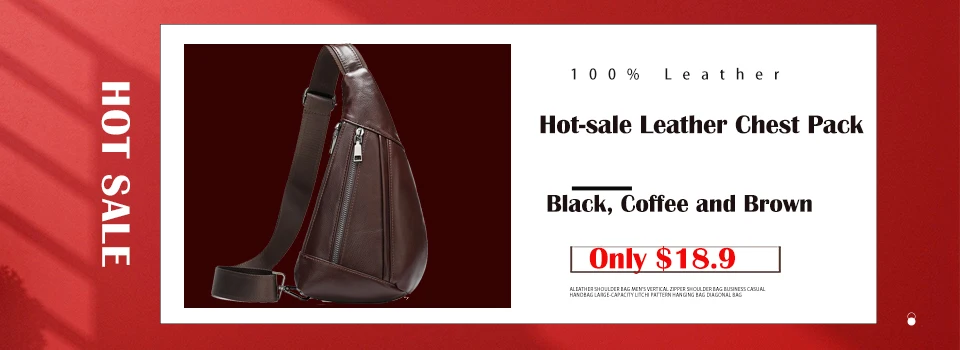 WESTAL Croco Designer Men's Sling Bags for Men Genuine Leather Shoulder Bags Fashion Outdoor Travel Crossbody Chest Bag/Pack 698