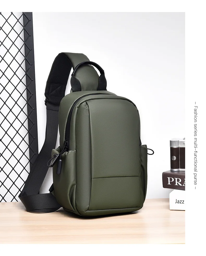 Men chest bag fashionable shoulder bag casual travel women crossbody bag multifunctional high-end lightweight waterproof bag