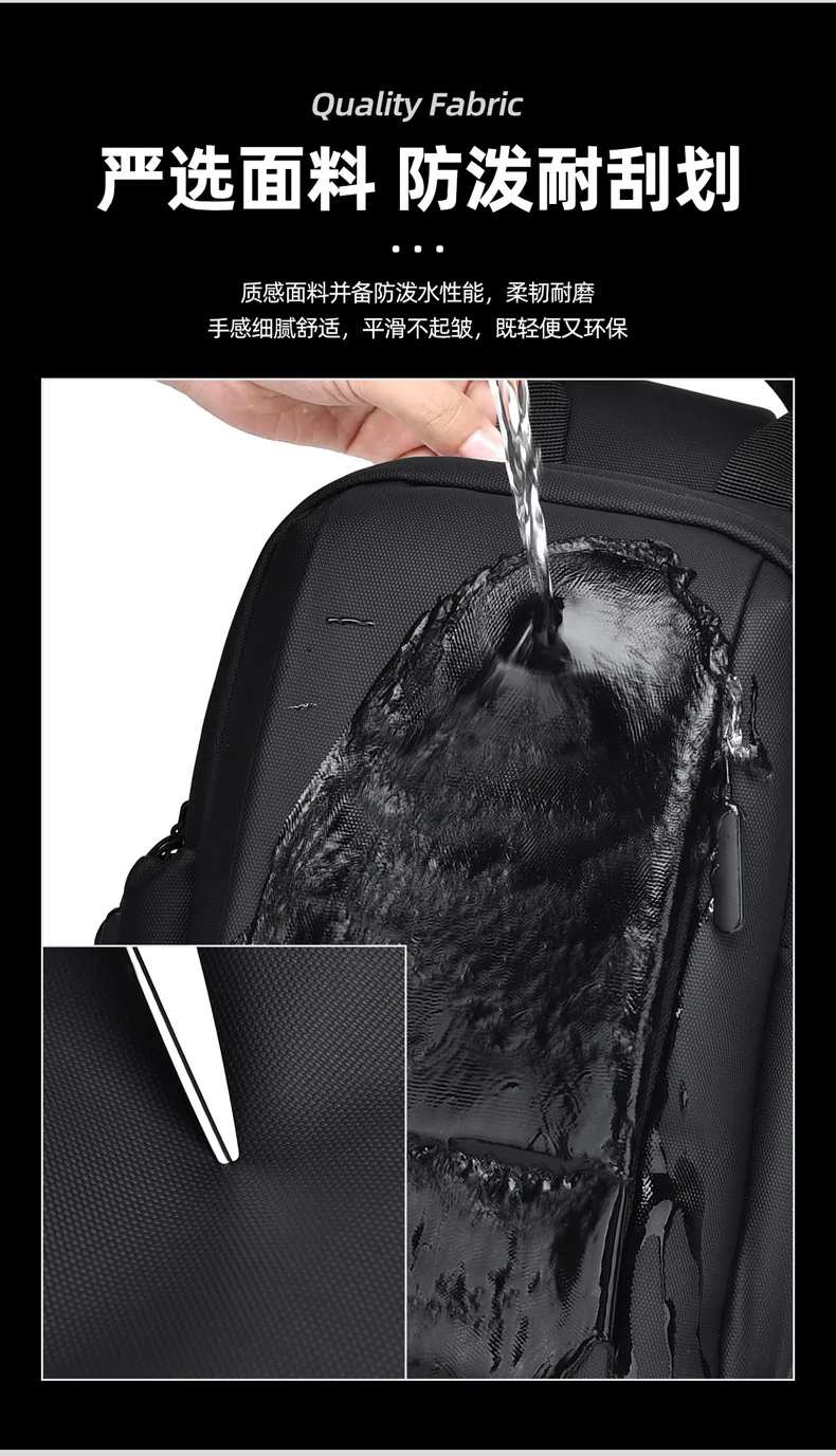 Men chest bag fashionable shoulder bag casual travel women crossbody bag multifunctional high-end lightweight waterproof bag