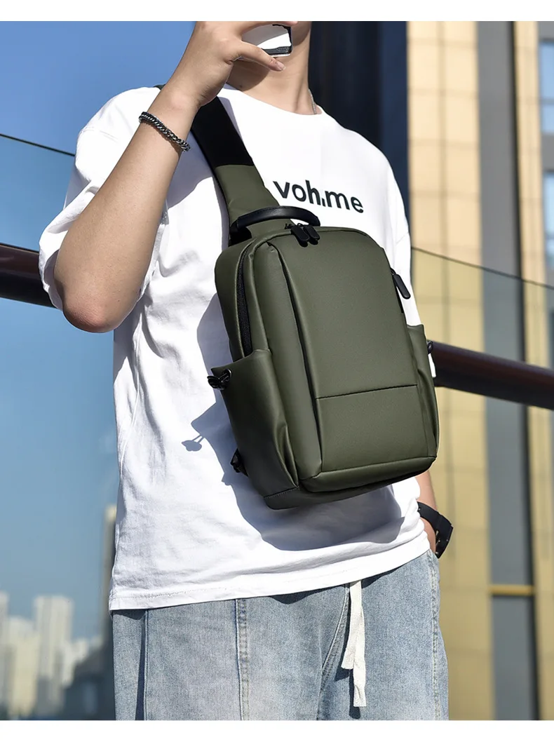 Men chest bag fashionable shoulder bag casual travel women crossbody bag multifunctional high-end lightweight waterproof bag