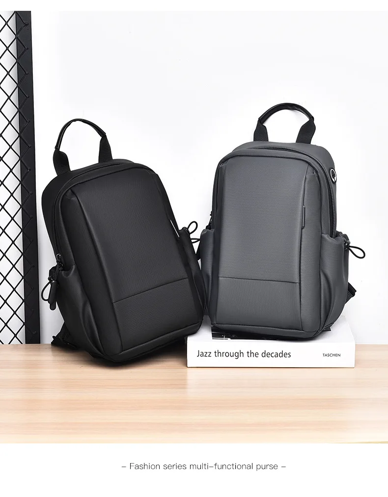 Men chest bag fashionable shoulder bag casual travel women crossbody bag multifunctional high-end lightweight waterproof bag