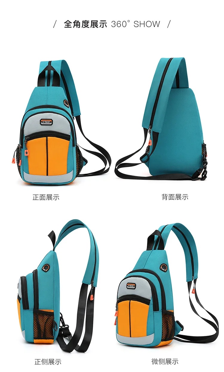 Women's Chest Bag New Fashion Oxford Cloth Waterproof Men Chest Bag Multifunctional Mini Women Backpack Sports Crossbody Bags