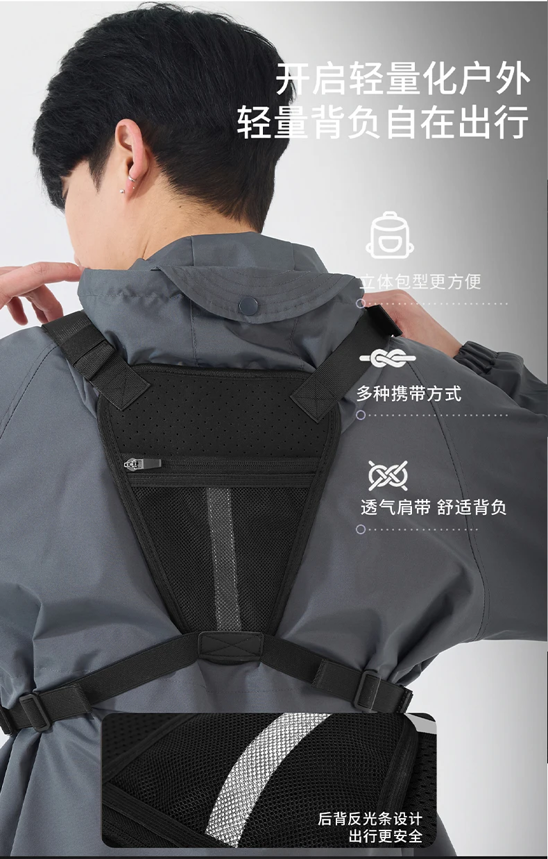 Tactical Men Vest Bag Waist Packs High Quality Men Chest Bag Hiking Backpack Fashion Trend Men Sling Shoulder Bag Fishing Tools