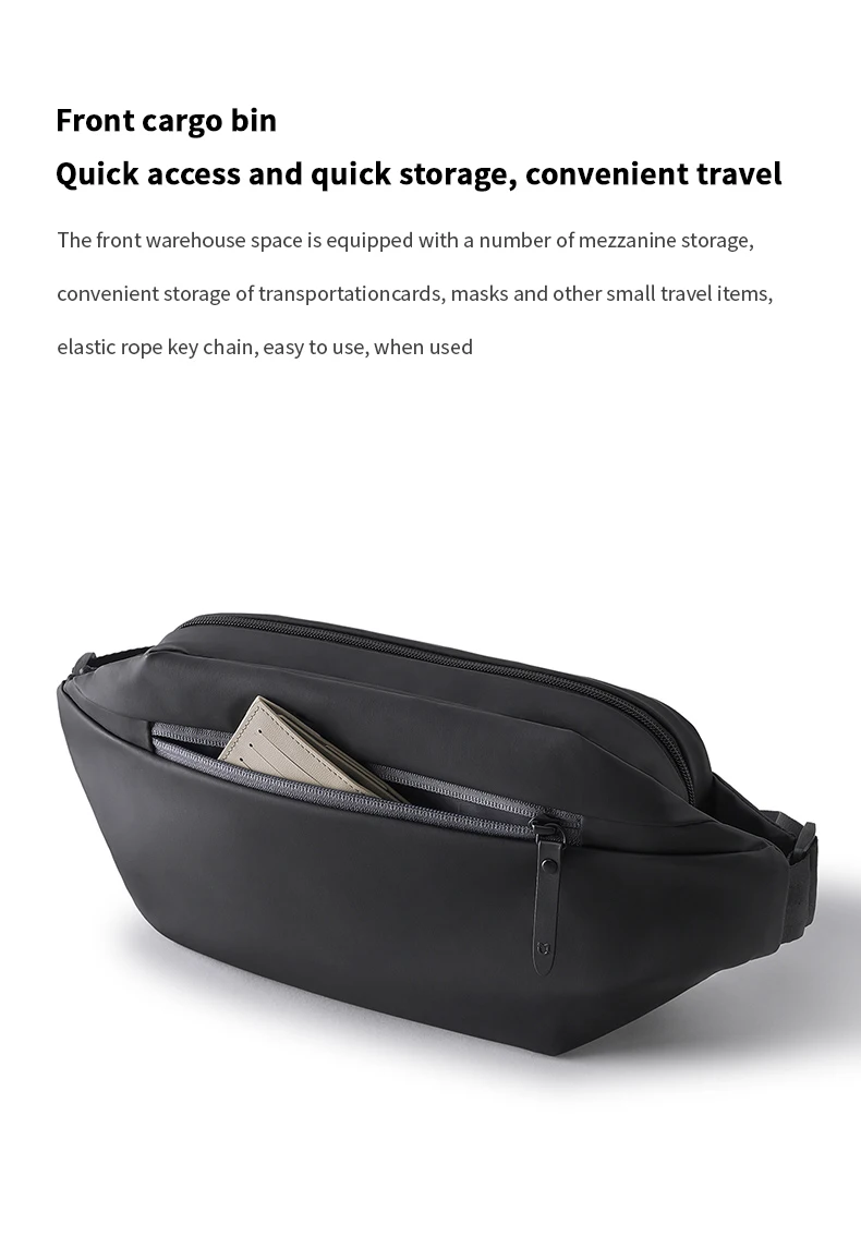 Xiaomi Mijia Chest Bag Multifunctional Leisure Portable Shoulder Bag Diagonal Bag Practical Multi-Zone Sports Purse