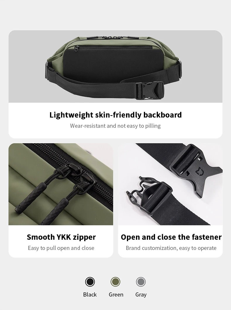 Xiaomi Mijia Chest Bag Multifunctional Leisure Portable Shoulder Bag Diagonal Bag Practical Multi-Zone Sports Purse