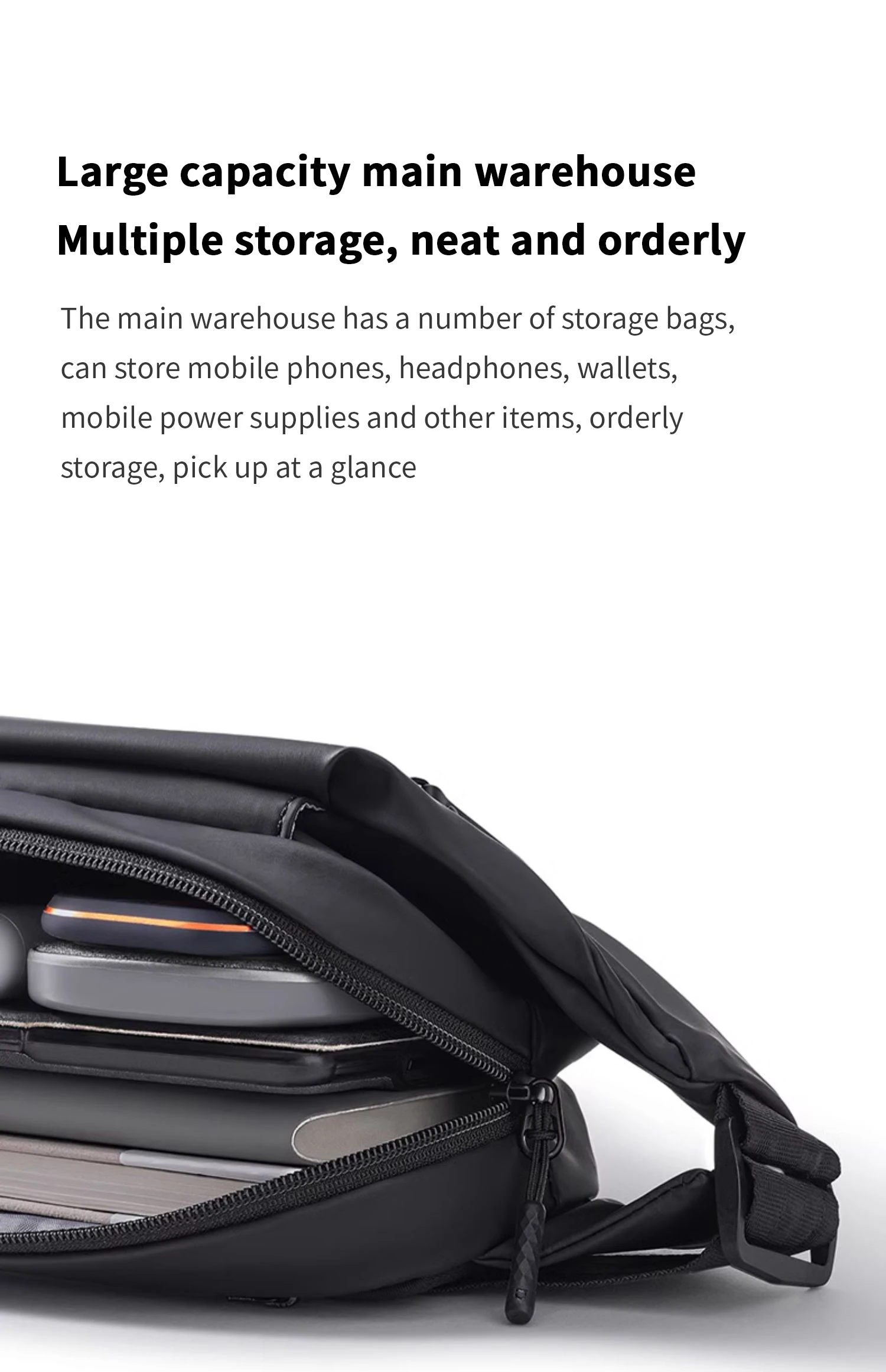 Xiaomi Mijia Chest Bag Multifunctional Leisure Portable Shoulder Bag Diagonal Bag Practical Multi-Zone Sports Purse