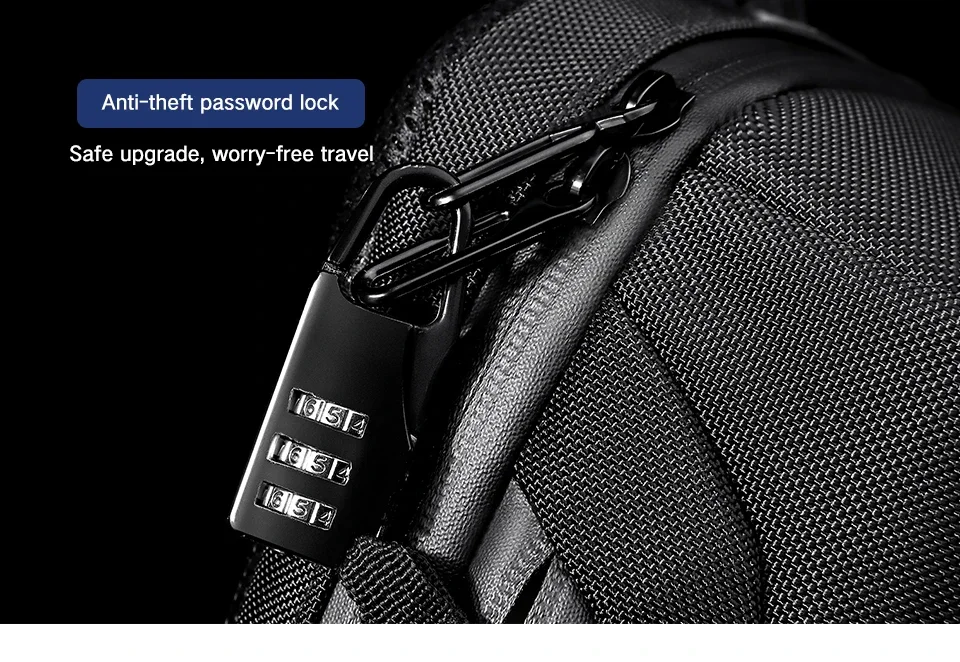 OZUKO Sling Bag Crossbody Bag Chest Bag Anti Theft Male Sling Messenger Bags Waterproof Male Outdoor Chest Pack Man USB Charge
