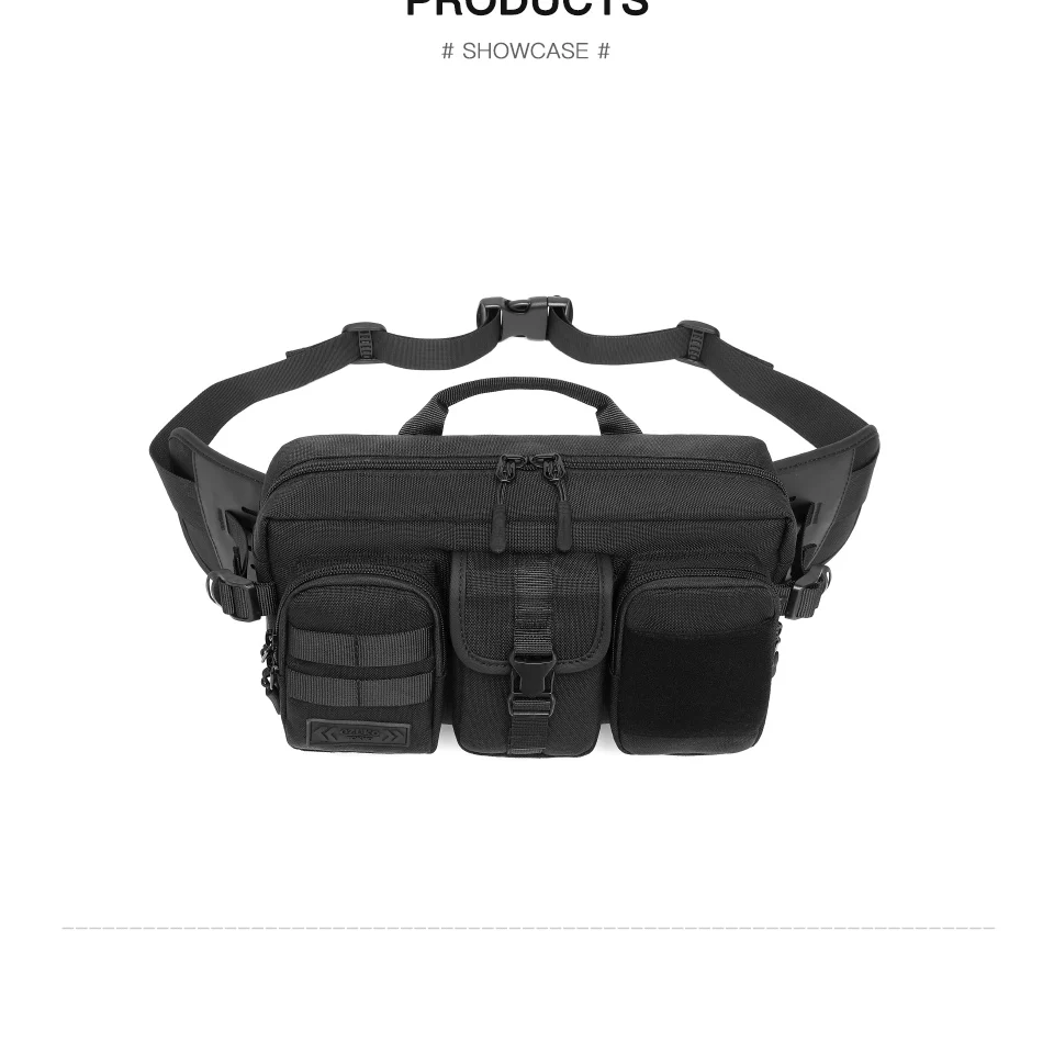 OZUKO Belt Holder Male Waterproof Shoulder Bags Men Fashion Short Trip Messenger Bag USB Charging Crossbody Bag Teenage