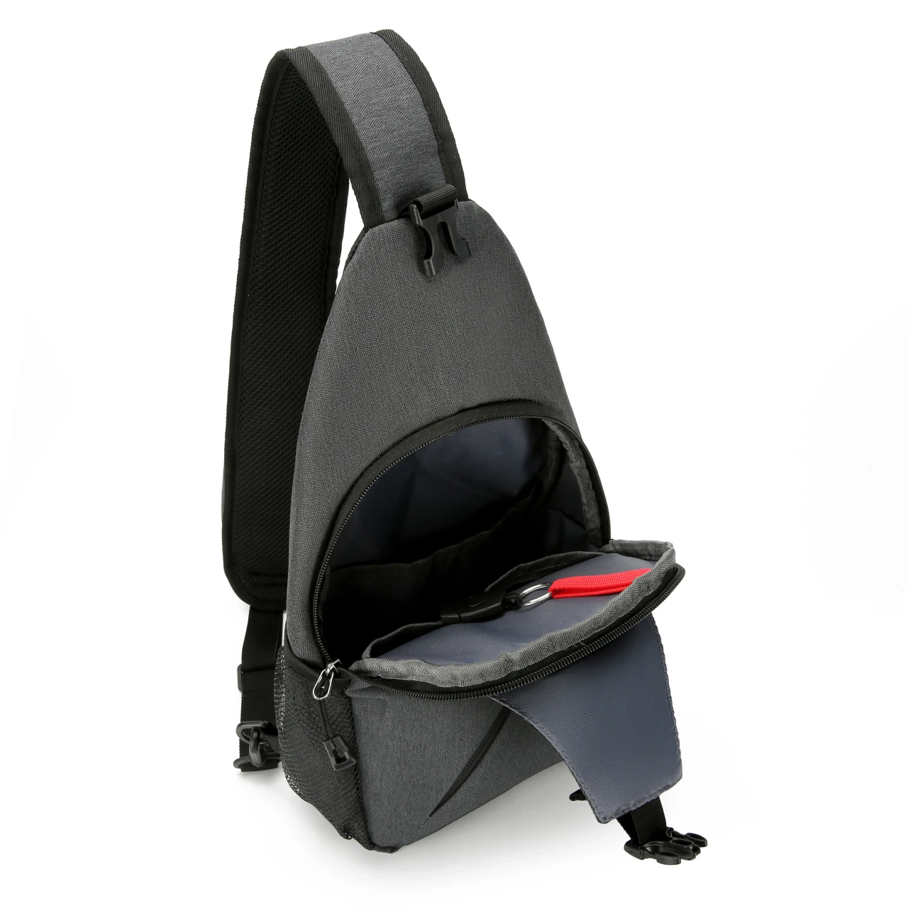 New casual chest bag men's mobile phone crossbody bag multifunctional lightweight outdoor sports shoulder bag