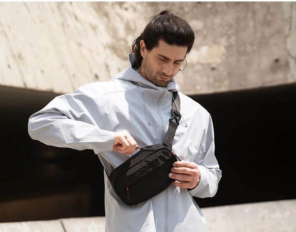Kingsons Urban Ride Lite Sling Men Women Chest Bag Small Crossbody Bag 420D Nylon Waterproof Minimalist Travel Light 2025 New