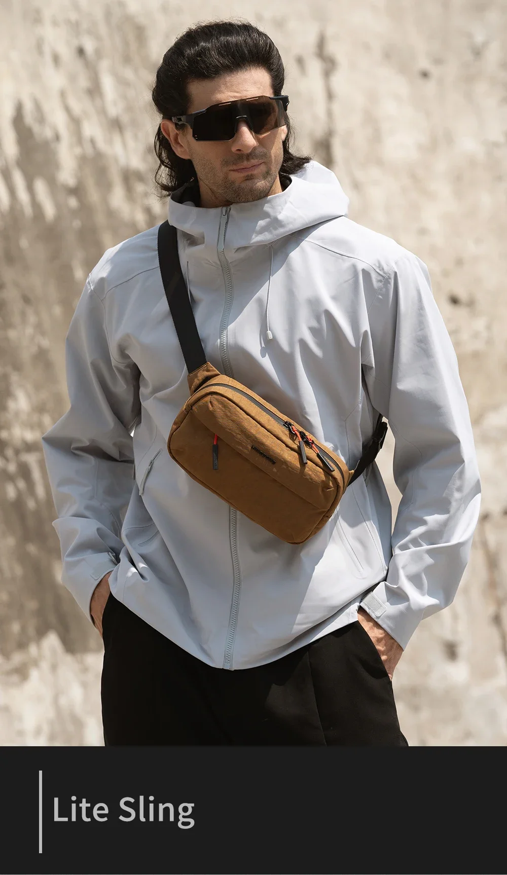 Kingsons Urban Ride Lite Sling Men Women Chest Bag Small Crossbody Bag 420D Nylon Waterproof Minimalist Travel Light 2025 New