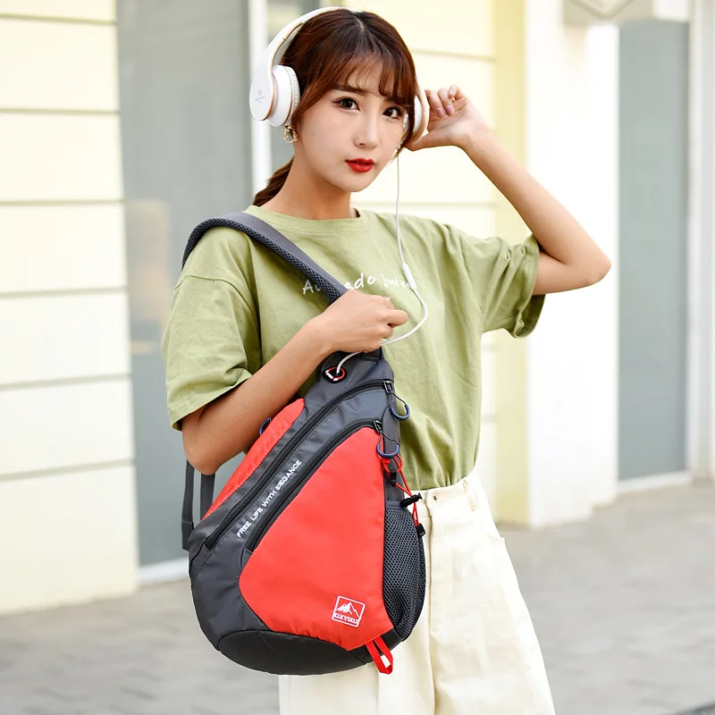 Fashion Ladies Shoulder Bag Couple Messenger Outdoor Waterproof Chest Bags Travel Sling Sport Bottle Bagpack Multifunctional Men